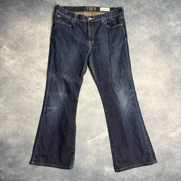 Gap Womens Jeans Size 12 Blue Denim Western Boot Cut Fits 32x26 Mid Rise - Picture 1 of 12